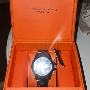 HP!! Sottomarino Italia Cermaico - Ceramic-coated Black, stainless watch HIGHEND